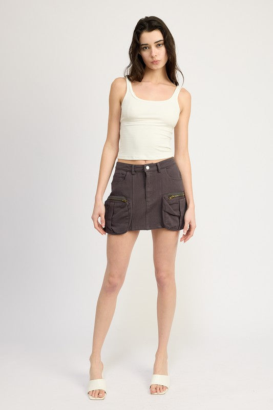 EMORY PARK CARGO MINI SKIRT