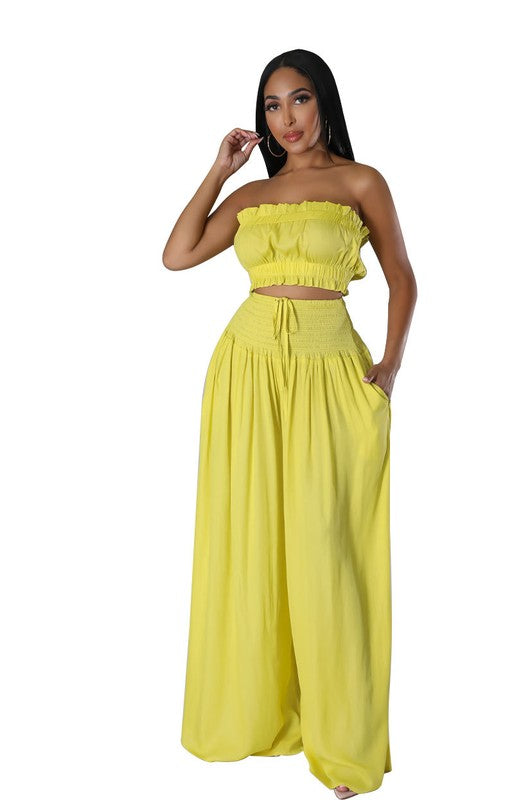 BY CLAUDE BANDAGE TOP AND SKIRT TWO PIECE SET IN 3 COLORS