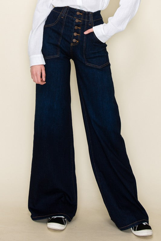 Wide leg, denim pants,  jeans, western