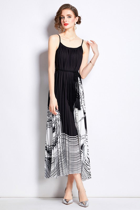 BY CLAUDE THIN STRAP CAMI MAXI DRESS