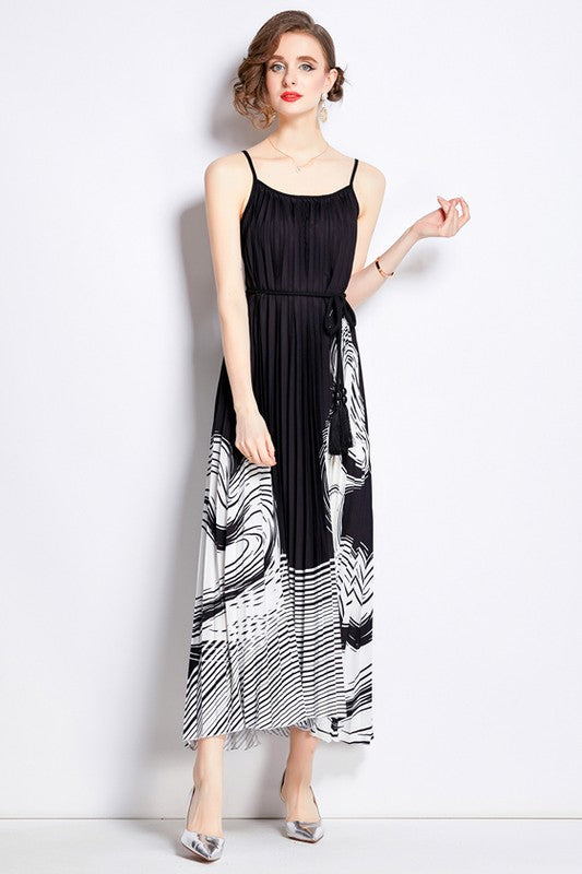 BY CLAUDE THIN STRAP CAMI MAXI DRESS