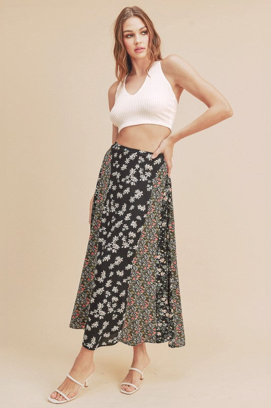 Aemi + Co Melanie Floral Maxi Skirt in 3 Colors