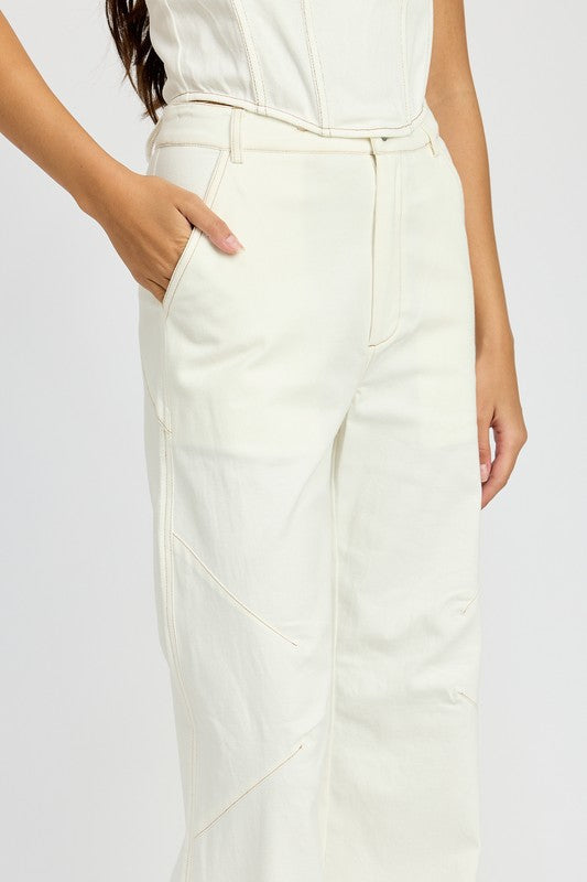 EMORY PARK HIGH WAISTED WIDE LEG PANTS