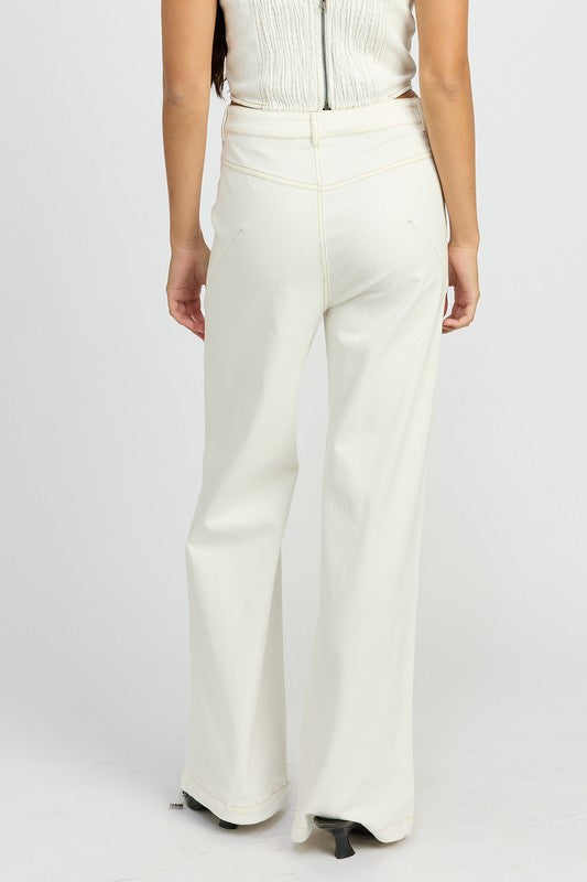 EMORY PARK HIGH WAISTED WIDE LEG PANTS