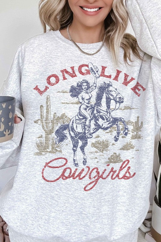 LONG LIVE COWGIRLS OVERSIZED SWEATSHIRT