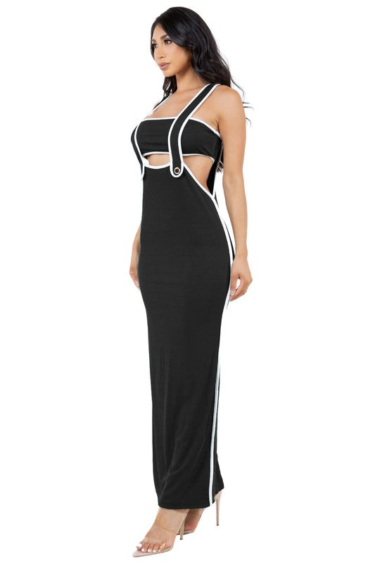 BY CLAUDE BANDAGE TOP AND MAXI SKIRT DRESS SET