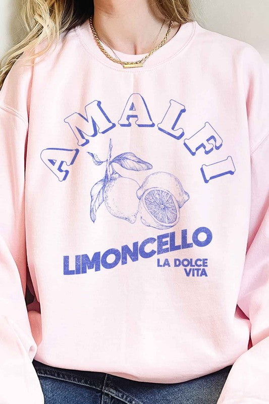 Alphia UNISEX Amalfi Limoncello Oversized Graphic Sweatshirt in 4 Colors