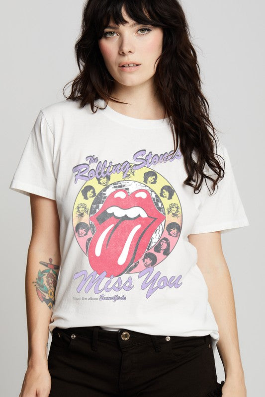 Recycled Karma "The Rolling Stones Miss You" Unisex Short Sleeve Graphic Tee