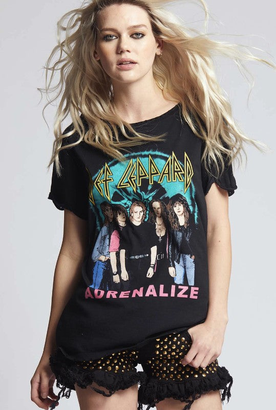 Recycled Karma "Def Leppard Adrenalize" Short Sleeve Graphic Tee