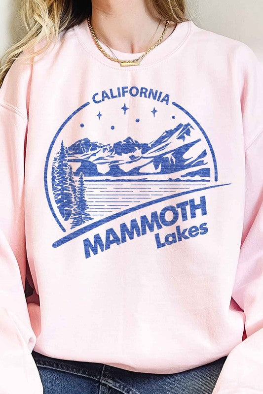 Alphia Unisex Mammoth Lakes California Oversized Graphic Sweatshirt in 4 Colors