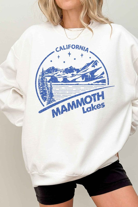 Alphia Unisex Mammoth Lakes California Oversized Graphic Sweatshirt in 4 Colors