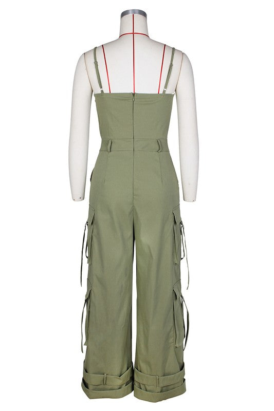 BY CLAUDE THIN STRAP SLEEVELESS JUMPSUIT IN 4 COLORS