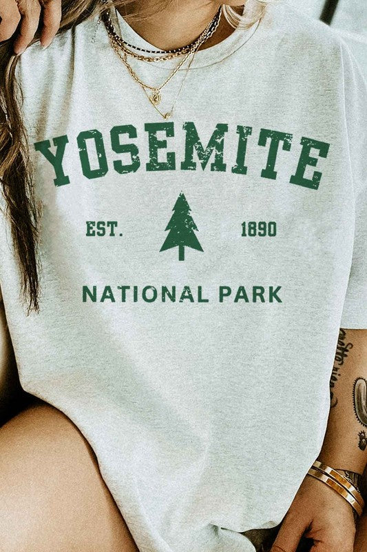 ALPHIA UNISEX Yosemite National Park Graphic Tee in 5 Colors