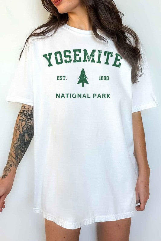 Alphia Yosemite National Park Oversized Graphic Tee in 5 Colors