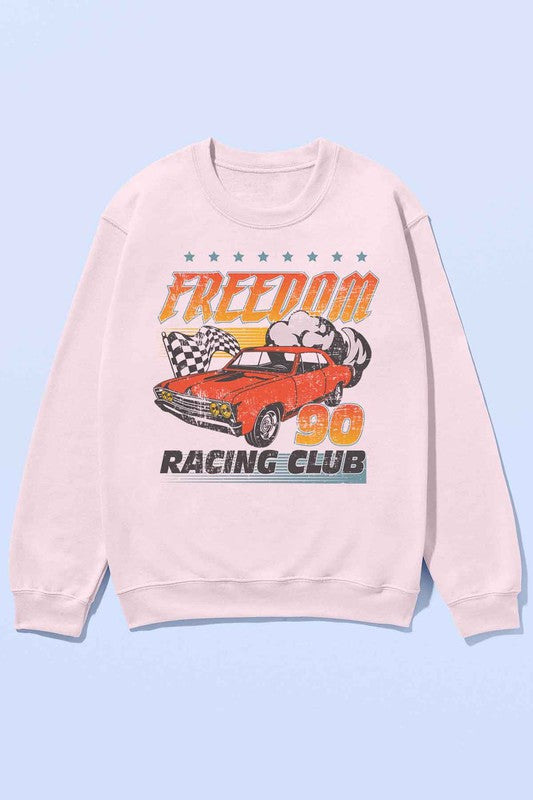 ROSEMEAD LOS ANGELES CO UNISEX FREEDOM RACING CLUB OVERSIZED GRAPHIC SWEATSHIRT IN 4 COLORS