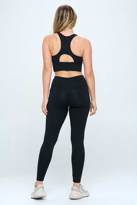 OTOS Active Two-Piece Tank and Leggings Activewear Set in 5 Colors