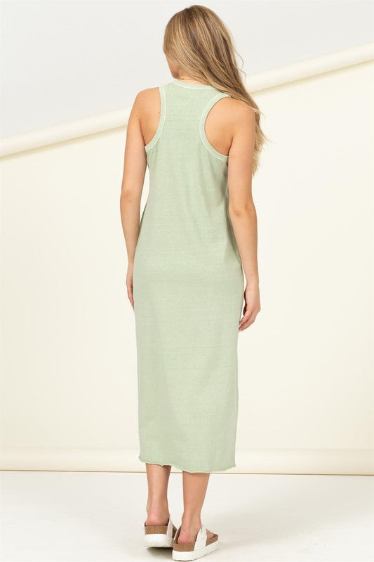 HYFVE Cotton Scoop Neck Midi Tank Dress in 2 Colors