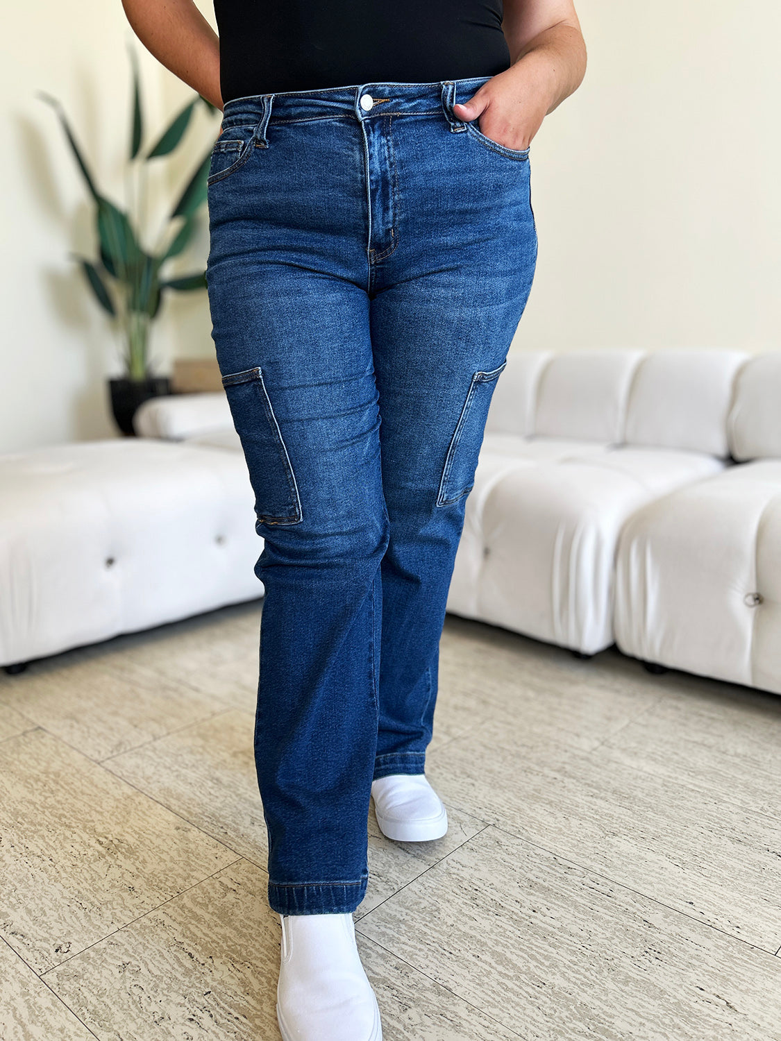 Judy Blue High Waist Cargo Jeans