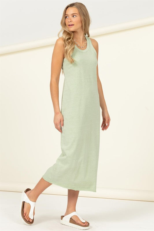 HYFVE Cotton Scoop Neck Midi Tank Dress in 2 Colors