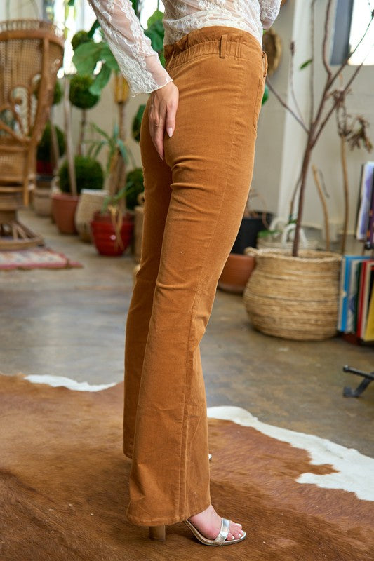 JADE BY JANE CORDUROY FLARE PANTS