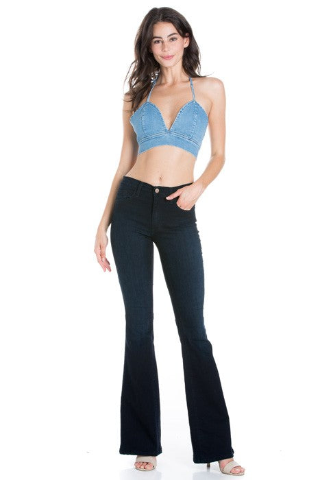 O2 Denim Flare Bell Bottom Soft Denim Jeans