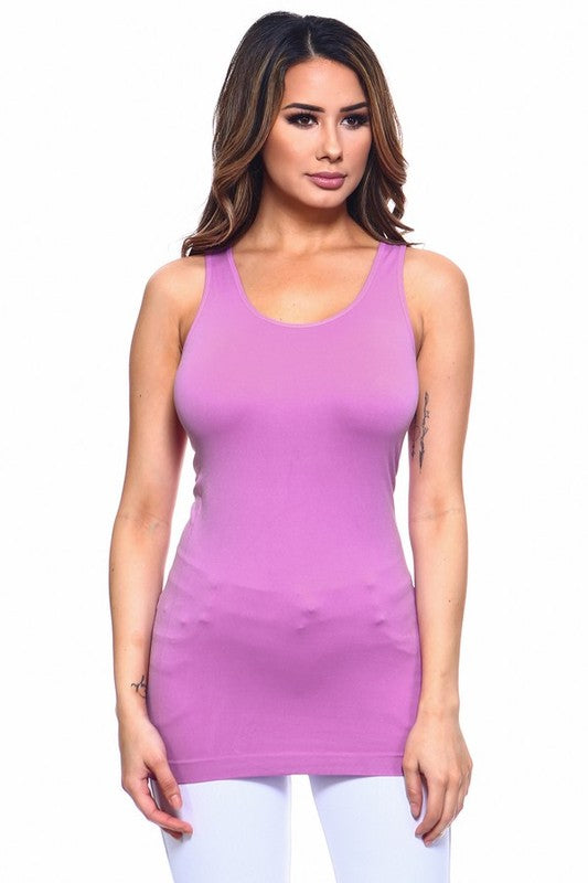 Yelete One Size Seamless Tunic Tank Top in 7 Colors