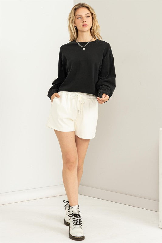 HYFVE Lightweight Cropped Sweatshirt in 4 Colors