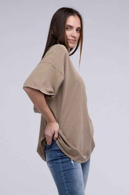 HYFVE Oversized Short Sleeve Cotton Tunic T-Shirt in 3 Colors