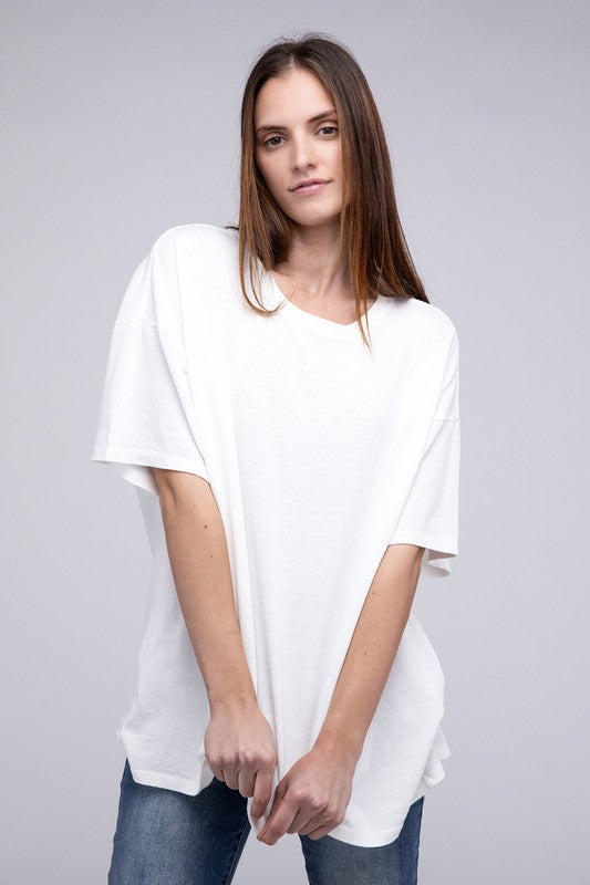 HYFVE Oversized Short Sleeve Cotton Tunic T-Shirt in 3 Colors