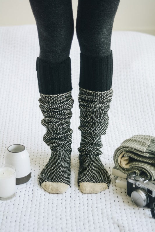 Leto Accessories Knitted Lounge Socks