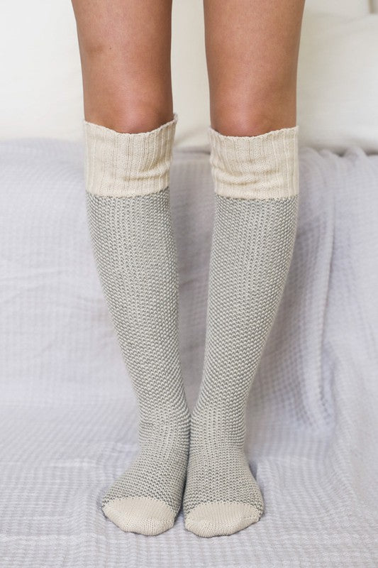 Leto Accessories Knitted Lounge Socks