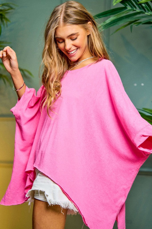 Davi & Dani Oversized Kimono Sleeve Sweater in 4 Colors