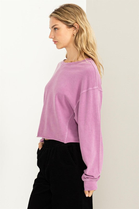 HYFVE Lightweight Cropped Sweatshirt in 4 Colors