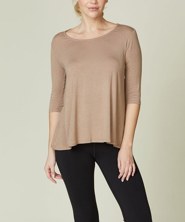 BAMBOO ELBOW TUNIC T