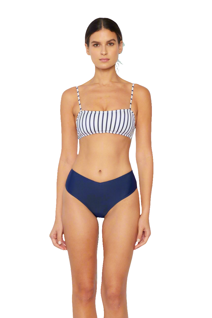 Marina West Swim Striped Two-Piece Bikini Swimsuit