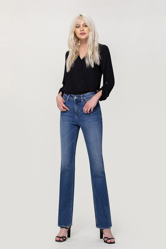 High Rise Stretch Slim Bootcut