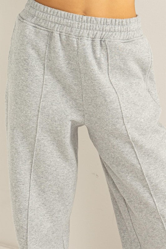 HYFVE High-Waisted Pintuck Seam Sweatpants in 3 Colors