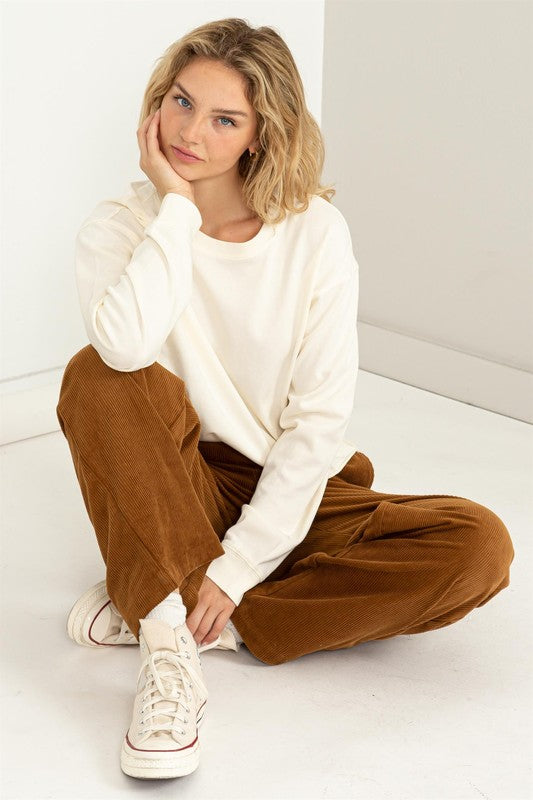 HYFVE Lightweight Cropped Sweatshirt in 4 Colors