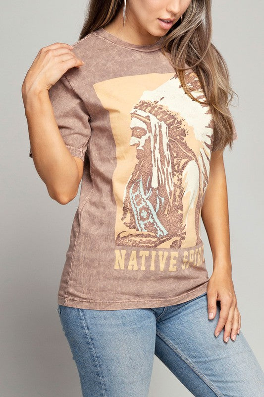 Native Spirit Graphic Top