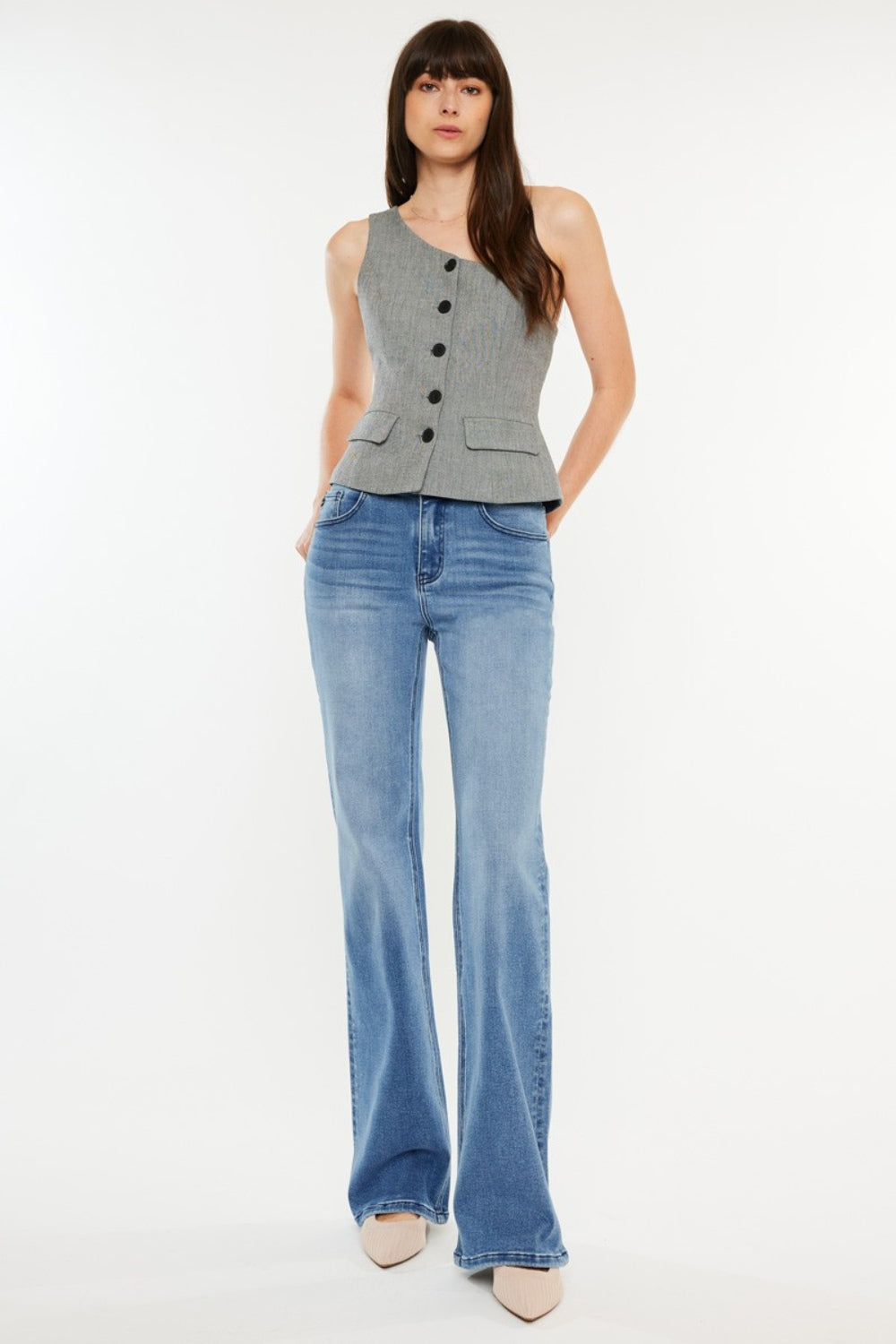 KanCan Ultra High Rise Cat's Whiskers Jeans