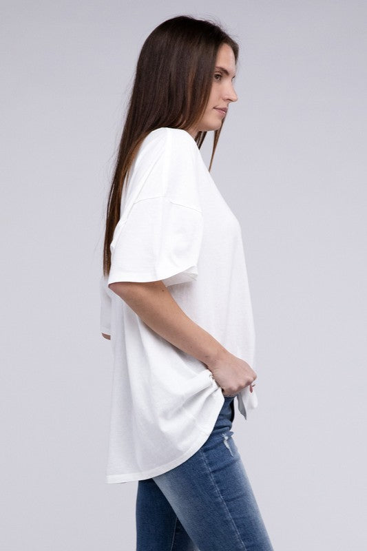 HYFVE Oversized Short Sleeve Cotton Tunic T-Shirt in 3 Colors