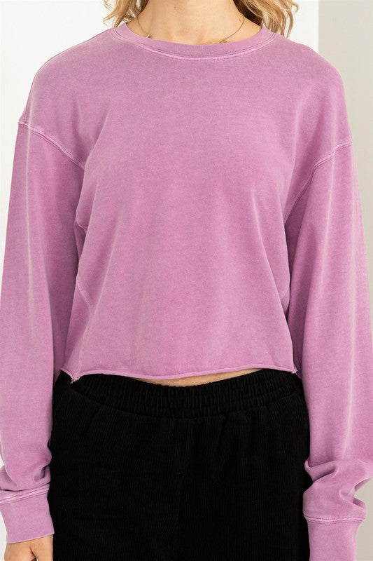 HYFVE Lightweight Cropped Sweatshirt in 4 Colors