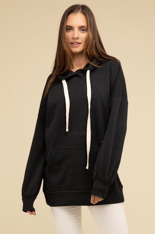 Zenana Oversized Hoodie Sweatshirt Top in 3 Colors