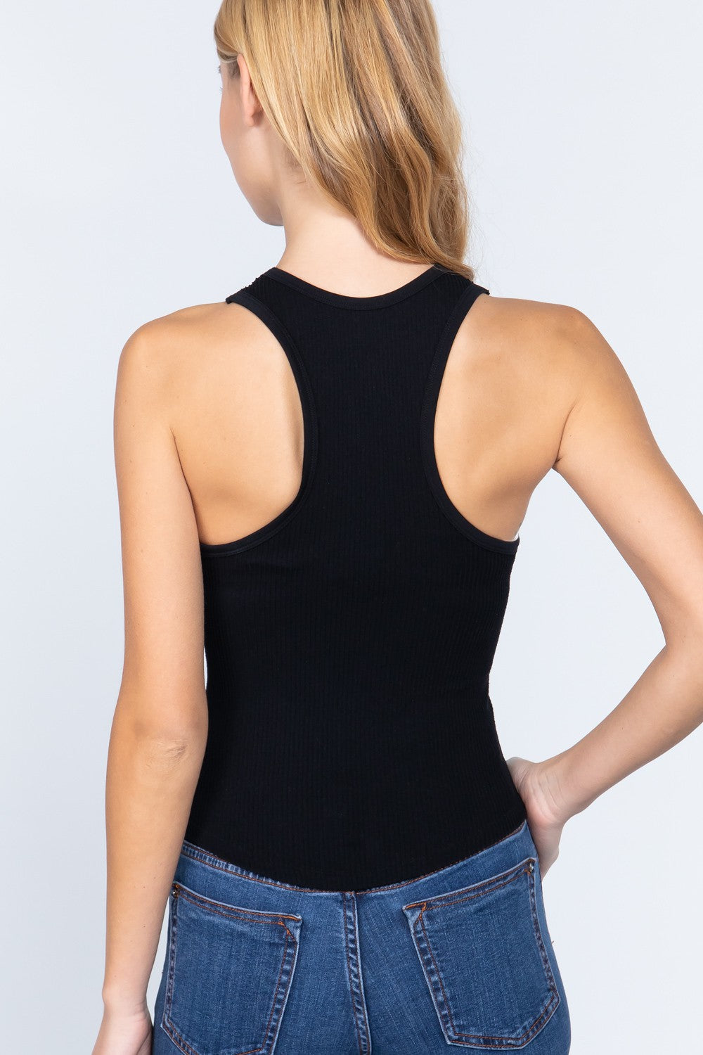 Zenana Seamless Slim Fit Racerback Tank Top